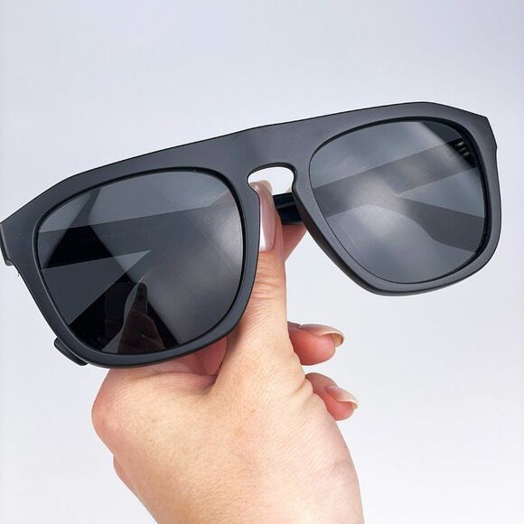 Burberry BE4396U 346487 Sunglasses Matte Black Dark Grey Square Unisex main image 7